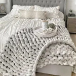 1000G 3cm velvet hand knitted braid chunky knitting yarn giant chunky cotton tube yarn for knot pillow blanket pet house