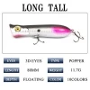 10 colors 11.7g/80mm popper TopWater Fishing Lures Popper Lures Floating Hard Baits Artificial Wobblers Plastic Fishing