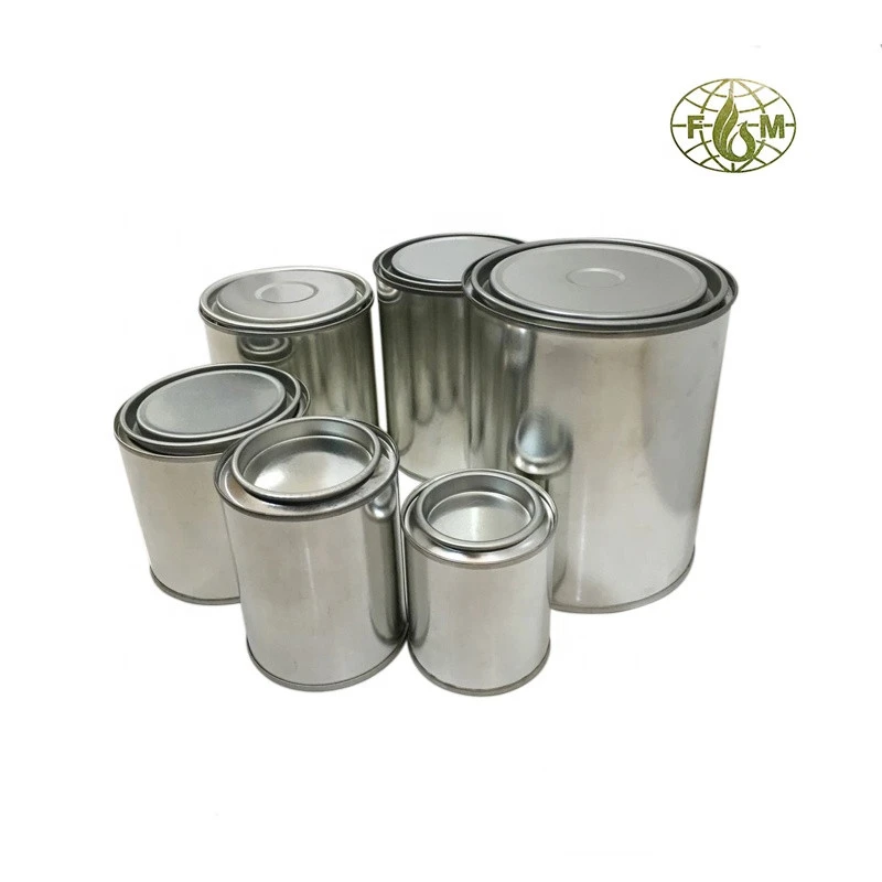 100ml-1gallon empty paint metal container with lids factory