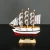Import 10cm Mediterranean Wooden Sailing Ship Model Decoration Smooth Sailing Boat from China