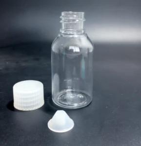 10ml 20ml 30ml 1oz clear mini plastic bottle with color screw cap,powder bottle,small sample plastic bottle cheap plastic bottle