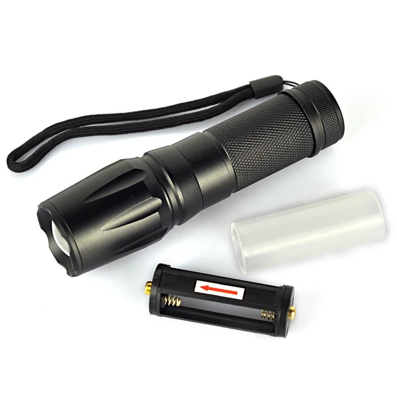 10W LED High Lumen Ultra-Bright Zoomable 5 Modes 2000 Lumen XML-T6 Tactical Flashlight