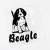 Import 11.5CM*13.9CM Funny Animal decal Dog Beagle Vinyl Car Sticker Decal  Suitcase Helmet Skateboard Laptop Sticker from China