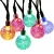 Import 11m 60 LED Solar Outdoor String Lights Clear Crystal Ball Bright White Decoration Strings for Holiday Party Outdoor Garden c from China