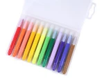 12 Classic Color Non-Toxic Wax Crayons with PP Box