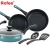 Import 12 pcs riverbend aluminum non stick cookware set ,gulf blue speckle from China