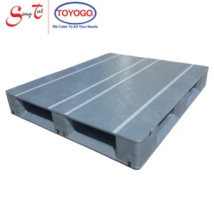 1200*1000*(H)160mm Heavy Load Heavy Duty Warehouse 4-way entry Hygiene Flat Surface Racking Plastic Pallet (P1210-MWN, Grey)