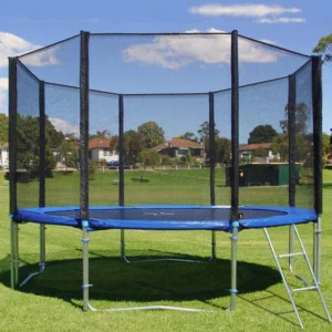 12ft 14ft 16ft Large Backyard Kids Single Bungee Jumping Trampoline with safety net