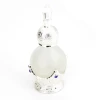 15ml spherical style glass perfume bottle inlaid with colored stone, factory custom perfume bottle