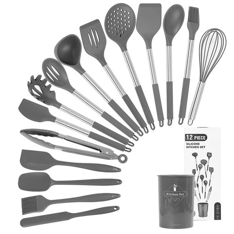 Buy 16 Pcs Silicone Cookware Set Heat Resistance Kitchen Baking ...