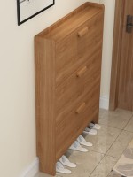 17cm space saving large capacity wooden shoe rack cabinet rotating shoe storage rack cabinet