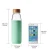 Import 18 oz borosilicate glass water bottle with bamboo lid and protective sleeve from China