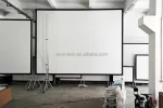 180inch Portable different size fast fold screen factory wholesale fast folding projector screen with folding screen with wheels