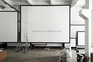 180inch Portable different size fast fold screen factory wholesale fast folding projector screen with folding screen with wheels