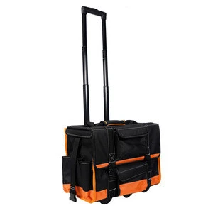 18&quot; Rolling portable Heavy Duty Portable Tool Bag Storage Organizer Tote pouch
