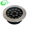 18W 18x1W High-Power Round White stainless 220V/110V Led Underground Light In-ground Garden Lamp Spotlight