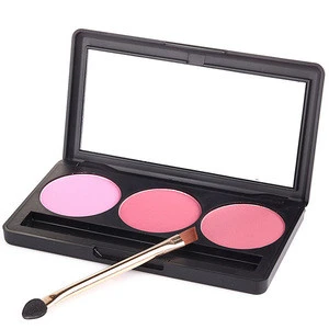 2018 Christmas 3 colors OEM private label wholesale makeup blush palette