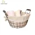 Import 2018 Hot sale weaving pattern laundry metal wire basket from China