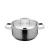 Import 2018 hot selling European style stainless steel cookware with impacted bottom and  welding handles from China