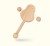 Import 2018 Wooden Baby Rattle Teether educational toys for the New born baby playing and Training WRT003 from China