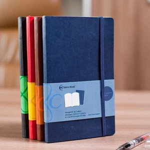 2019 waterproof embossed logo pu leather journal and dairy notebook