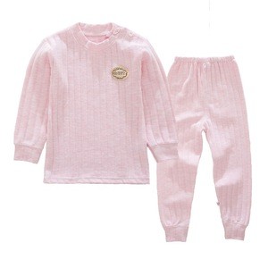 2019 Wholesale Newborn Baby Autumn Winter Soft Stripe Cotton Pajama Clothing Sets