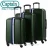 Import 2020 captain 3pcs abs trolley luggae bag travel luggage sets with WOVEN BELT from China