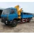 Import 2020 Longwin Dongfeng truck chassis SANY PALFINGER 6 ton mobile truck crane with folding arm from China