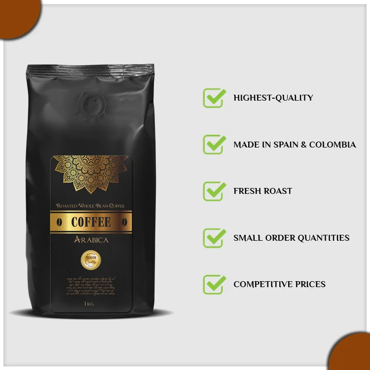 2021 Bulk Selling Private Label 1kg Vietnam Whole Coffee Bean at Best Price