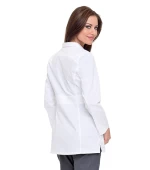 2021 Fashion Top Quality Hospital Uniform Medical Long Sleeve Scrub Top White Medical Scrub Lab Coat