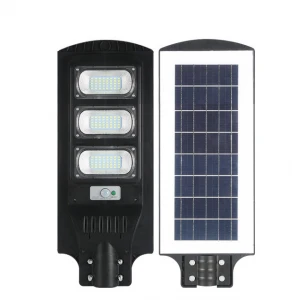 2021 Hot Sell Outdoor 20W 40W 60W 90W Black High Light Led Road Light All In One Solar Street Light