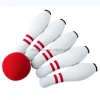 2021 New Eco-Friendly Rubber Foam Durable Classic White Color 10 Pins Bowling Game Largest Size For Backyard Bowling Game Toys