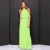 Import 2021 New Fashion Chiffon Maxi Dress Sleeveless O-neck Solid Ladies Dress Falter Sundress for Women from China