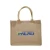 Import 2021 Summer trend jute tote bag burlap hemp shopping bag with PVC waterproof lining from Pakistan