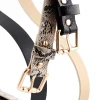 2021 Wholesale Women Snake Gold Square Pin Buckle Belt Custom Belt Women New Retro Slim Leopard Cheap Leather Belts