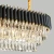 Import 2022 Round Indoor Luxury Pendant Light Black Gold LED Hanging Lights Home Nordic Modern K9 Crystal Chandelier from Pakistan