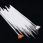20PCS Gel Nail Cleaning Art Design Dotting Painting Drawing Polish Liner Brush Nail Art Pen Tools