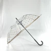 23 inch straight auto open POE umbrella with  fiberglass shaft umbrella and PU handle umbrella