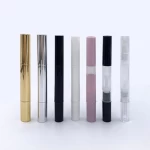 2ml 3ml 5ml Empty Applicators Eyelash Growth Liquid Tube Cosmetic Lip Gloss Container  Twist Pens with Brush Tip