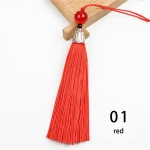 2pcs/lot Silk Tassel Fringe brush Sling Tassels Trim with beads pendant for Sew Curtains jewelry Accessories DIY Wedding Decor