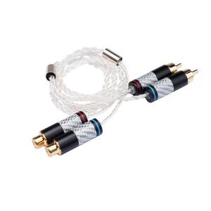 2RCA male to 2RCA female  HIFI cable  viedio  car audio   speakers dvd tv wire