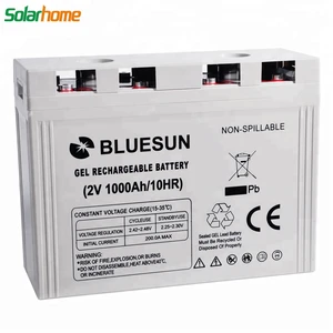 2V rechargeable storage solar battery 1500 ah AGM gel battery