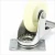 Import 3 4 5 inch White wheels nylon casters Directional steering cart wheels Universal  small rubber wheels from China