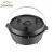 Import 3 Legged Pre-Seasoned Cast Iron Camping Flanged lid Deep Dutch Oven with metal wire handle from China
