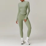 3 piece with jacket sport gym wear womens custom 2 piece yoga outfit two piece sets yoga set