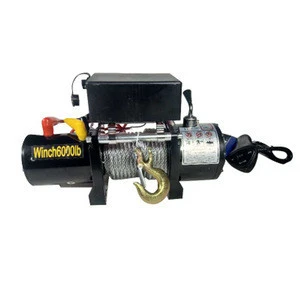 3000lbs wire rope electric winch