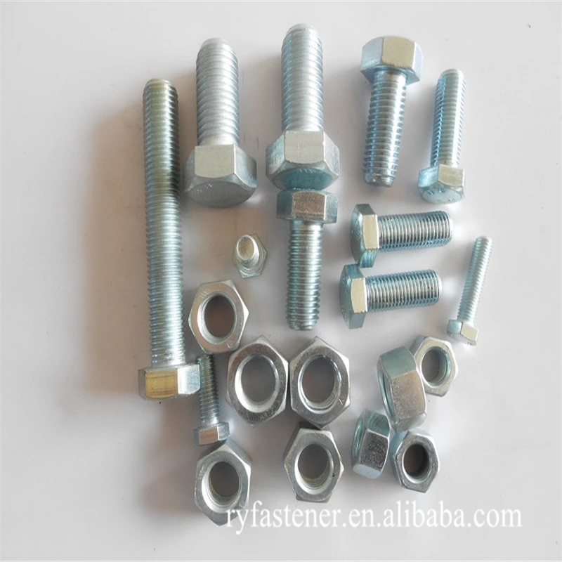 307a bolt China Factory DIN933/911 Stainless Steel Nut and Bolt Stainless Hex Bolt