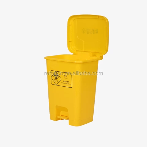 30L Outdoor recycling plastic pedal trash garbage dust medical waste bin and waste sorting bins trash can plastic garbage bin