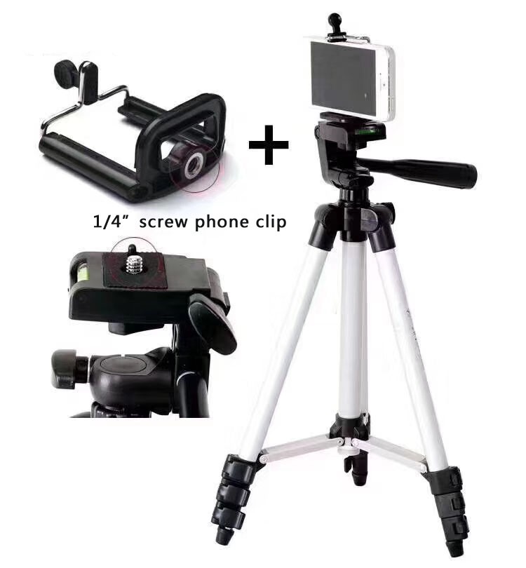 3110 Aluminum Alloy Flexible Camera Tripod Stand With Phone Clamp Carry Bag