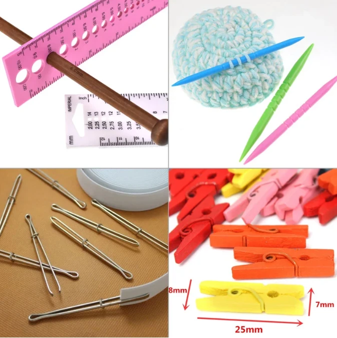35 Styles Sewing Accessories For Crochet Hook And Knitting Needles DIY Needles Arts Craft Weave With Stitch Markers Sewing Tools